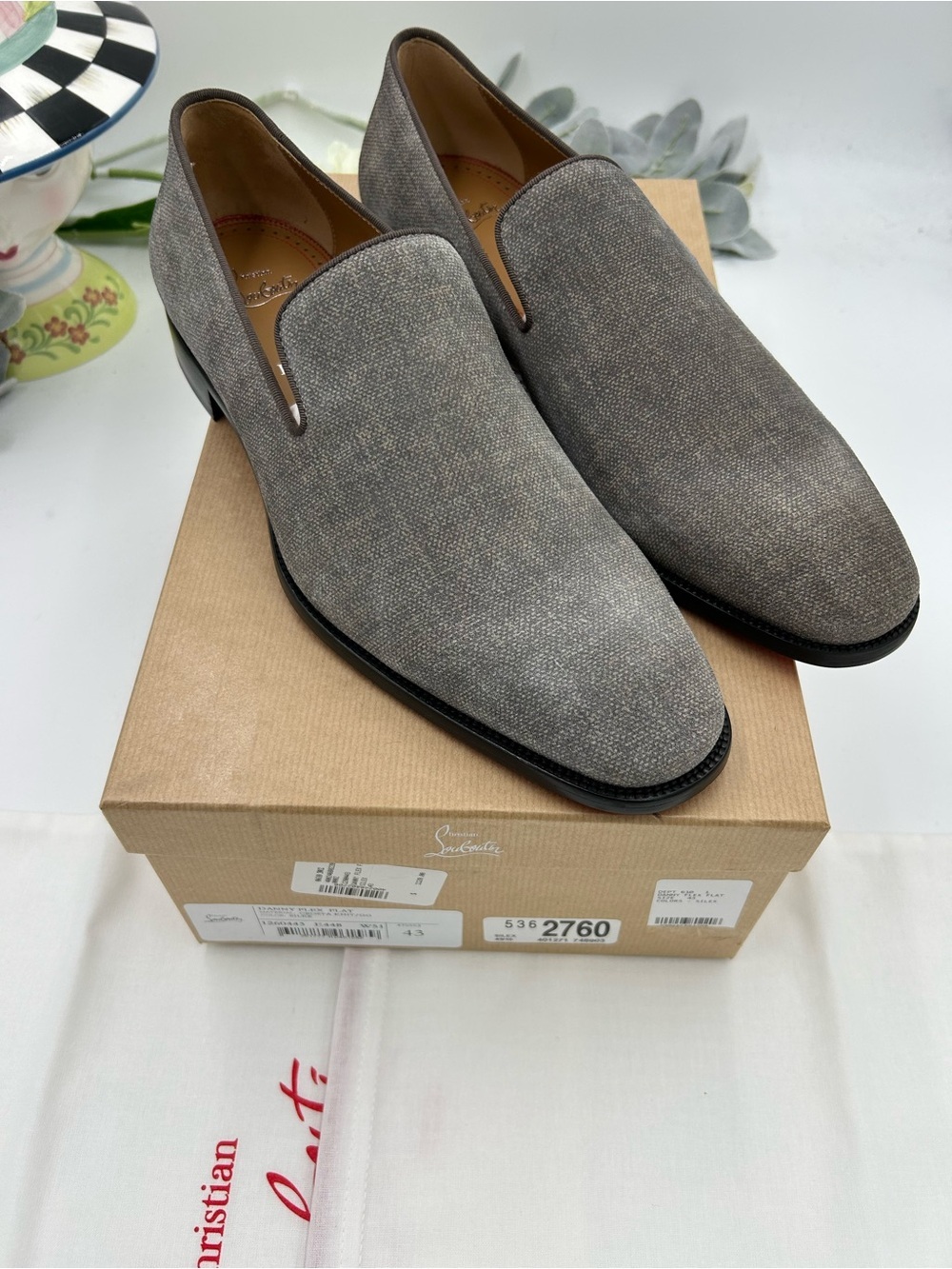 Men's Christian Louboutin, Danny flex loafers size 43 made in Italy